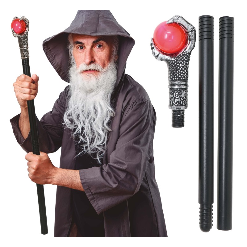 Baston brujo garra desmontable 78 cms