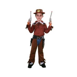disfraz niño vaquero marron