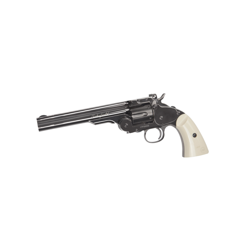 Revolver Schofield 6" - Plateado y marfil.