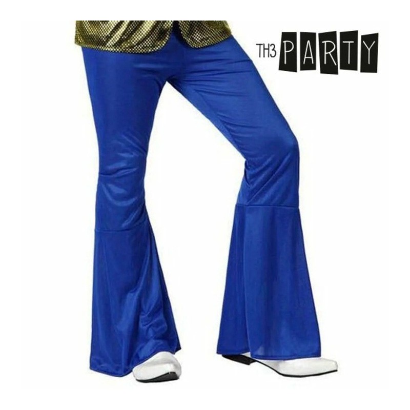 pantalon disco color azul