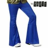 pantalon disco color azul