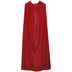 Capa con capucha terciopelo, 130 cm