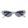 Gafas años 60 blancas con lunares