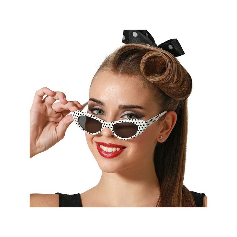 gafas años 60 con lunares
