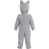 Disfraz bebe de Lobo gris