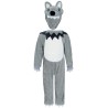 Disfraz bebe de Lobo gris