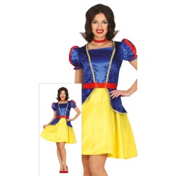 Disfraz mujer blancanieves corto