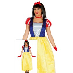 Disfraz mujer blancanieves largo