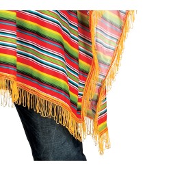 Disfraz hombre poncho mexicano