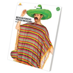 Disfraz hombre poncho mexicano