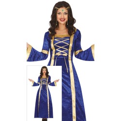 Disfraz mujer medieval azul