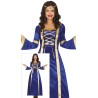 Disfraz mujer medieval azul