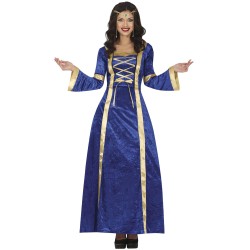 Disfraz mujer medieval azul