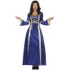Disfraz mujer medieval azul