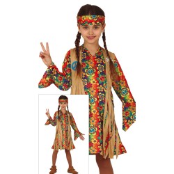 Disfraz niña de hippie