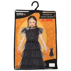 Disfraz niña Miercoles Addams del Baile