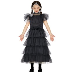 Disfraz niña Miercoles Addams del Baile