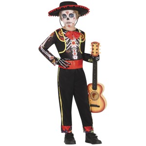 Disfraz niño mariachi esqueleto