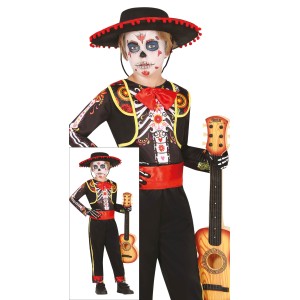Disfraz niño mariachi esqueleto
