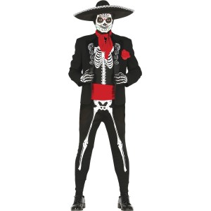 Disfraz hombre de mejicano esqueleto
