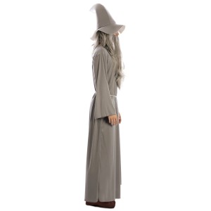 Disfraz hombre de mago gris