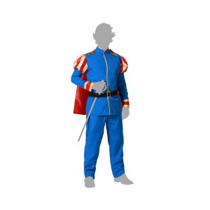 Disfraz hombre de principe azul con capa
