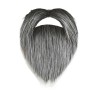 Barba y bigote gris