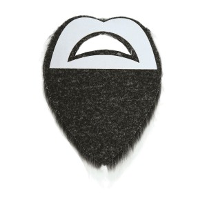 Barba y bigote gris