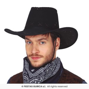 Sombrero vaquero negro