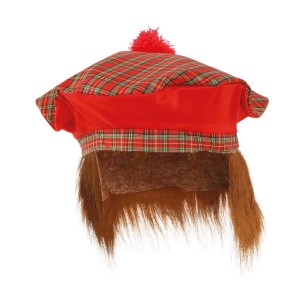 Sombrero escoces con pelo