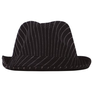 Gorro gangster negro rayas