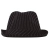 Gorro gangster negro rayas