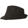 Gorro gangster negro rayas