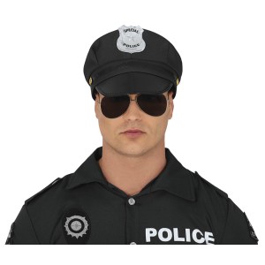 Gorra policia negro adulto