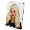 Peluca melena rubia con trenza (en caja)