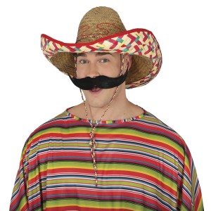 Sombrero mexicano paja, 50 cm