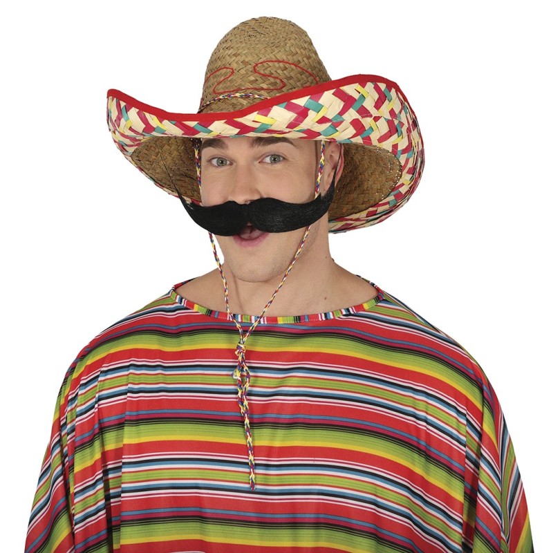 Sombrero mexicano paja, 50 cm