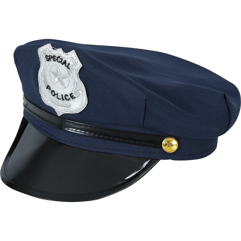 Gorra policia negro infantil