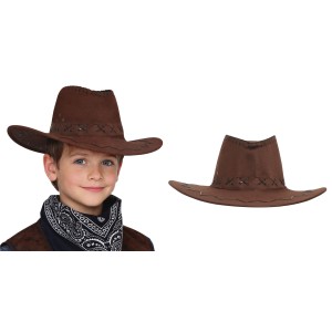 Sombrero vaquero simil-piel colores