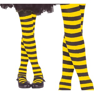Pantys amarillos con rayas