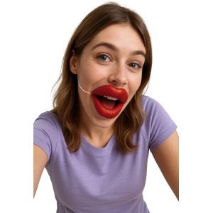 Labios grotescos latex, 10x5.5 cm