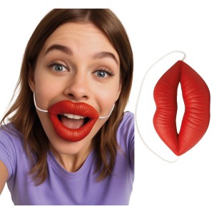 Labios grotescos latex, 10x5.5 cm