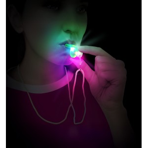Silbato con cuerda y luz surtido