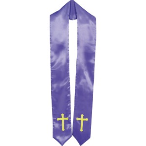 Estola morada 130x12 cm
