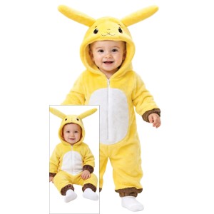 Disfraz bebe de chinchilla electrica Pikachu
