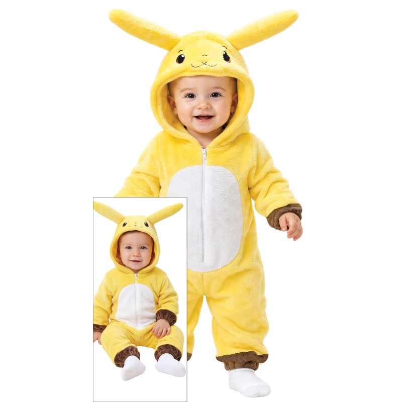 Disfraz bebe de chinchilla electrica Pikachu