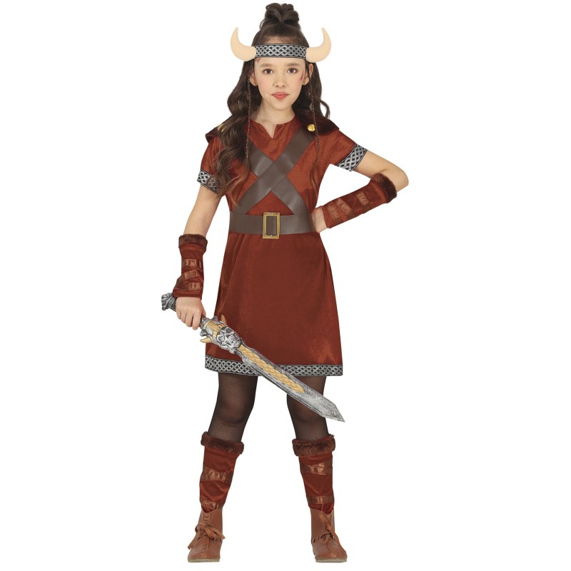 Disfraz niña de vikinga nordica