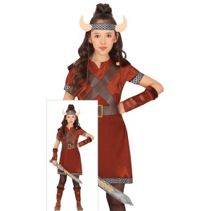 Disfraz niña de vikinga nordica