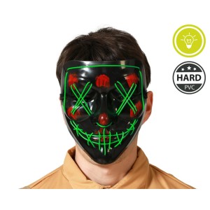 Mascara halloween luz verde pp