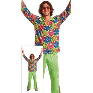 Disfraz hombre de hippie flower